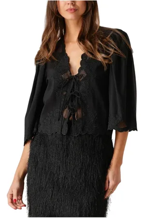 Copenhagen Muse Dames, Blouses & Shirts, Zwart, Maat: XS