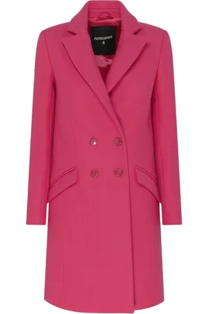 Patrizia Pepe Dames, Mantels, Roze, Maat: 2XS Wol