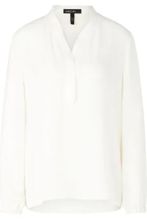 Marc Cain Dames, Blouses & Shirts, Wit, Maat: 2XL Poliester