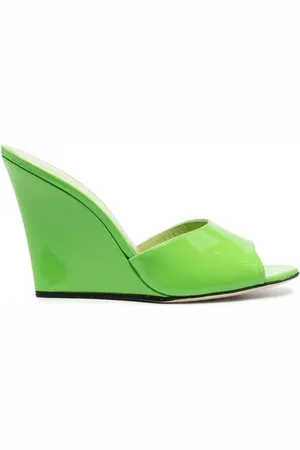 PARIS TEXAS Dames, Schoenen, Groen, Maat: 40 EU Leer