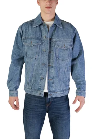 HUGO BOSS Heren, Jassen, Blauw, Maat: S Katoen