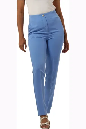 ACCESS FASHION Dames, Broeken, Blauw, Maat: XL