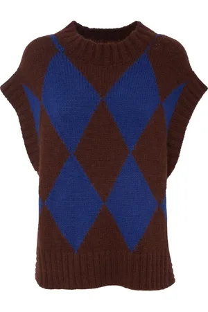 La DoubleJ Dames, Truien, Blauw, Maat: L Wol