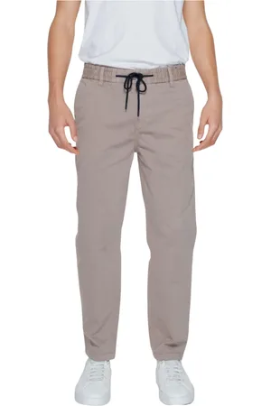 HUGO BOSS Heren, Broeken, Bruin, Maat: XS Katoen