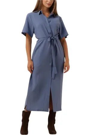 ANOTHER LABEL Dames, Jurken, Blauw, Maat: XS Denim