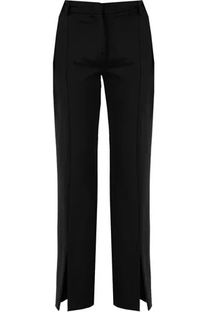 Pinko Dames, Broeken, Zwart, Maat: XS Leer