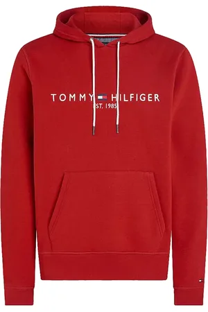 Tommy Hilfiger Heren, Sweatshirts & Hoodies, Rood, Maat: S Katoen