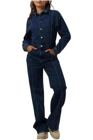 ANOTHER LABEL Dames, Jumpsuits & Playsuits, Blauw, Maat: XL
