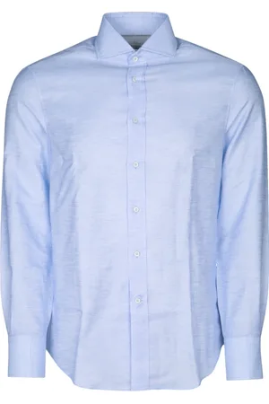 Brunello Cucinelli Heren, Overhemden, Blauw, Maat: M
