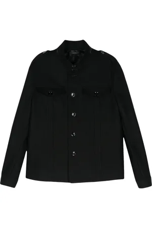 Tom Ford Heren, Jassen, Zwart, Maat: L Wol