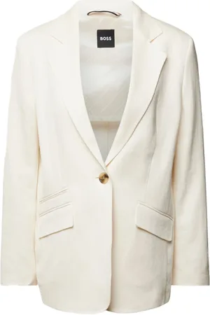 HUGO BOSS Dames, Jassen, Wit, Maat: XS Linnen
