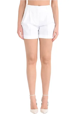 Max Mara Dames, Korte broeken, Wit, Maat: M Katoen