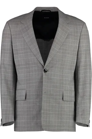HUGO BOSS Heren, Jassen, Grijs, Maat: XL Wol