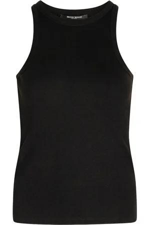 Bruuns Bazaar Dames, Tops, Zwart, Maat: XL Katoen