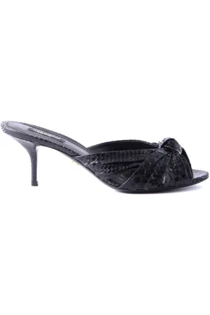 Dolce & Gabbana Dames, Schoenen, Zwart, Maat: 37 EU Leer