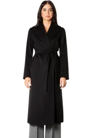 Max Mara Dames, Mantels, Zwart, Maat: XL Wol