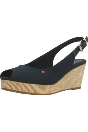 Tommy Hilfiger Dames, Schoenen, Blauw, Maat: 41 EU Jute