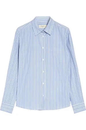 Max Mara Dames, Blouses & Shirts, Blauw, Maat: XS Katoen