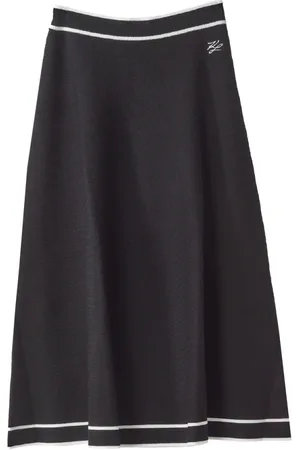 Karl Lagerfeld Dames, Rokken, Zwart, Maat: M Nylon