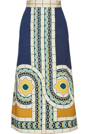 La DoubleJ Dames, Rokken, Blauw, Maat: S Katoen