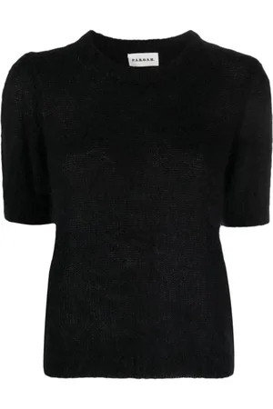 P.A.R.O.S.H. Dames, Truien, Zwart, Maat: XL Wol