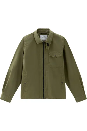 Woolrich Heren, Jassen, Groen, Maat: S Gabardine