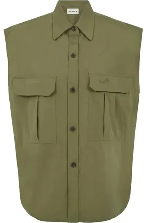 P.A.R.O.S.H. Dames, Blouses & Shirts, Groen, Maat: M