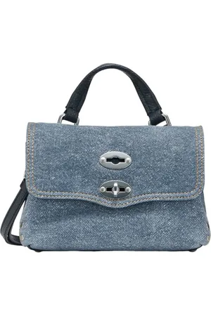 Zanellato Dames, Tassen, Blauw, Maat: ONE Size Denim