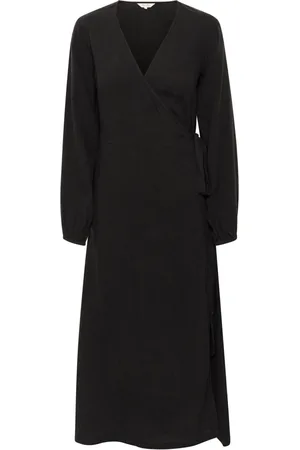 Part Two Dames, Jurken, Zwart, Maat: 2XL Linnen