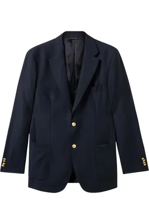 Brooks Brothers Heren, Jassen, Blauw, Maat: M Wol