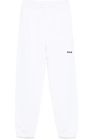Msgm Dames, Broeken, Wit, Maat: XS Katoen