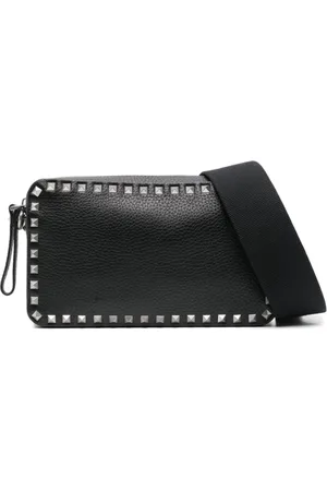 VALENTINO GARAVANI Heren, Tassen, Zwart, Maat: ONE Size Leer