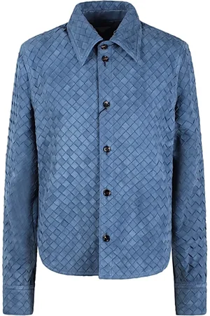 Bottega Veneta Heren, Overhemden, Blauw, Maat: 2XS