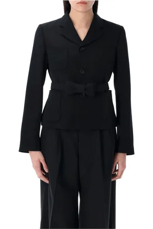 Comme des Garçons Dames, Jassen, Zwart, Maat: S Wol