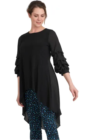 Joseph Ribkoff Dames, Blouses & Shirts, Zwart, Maat: XS Spandex