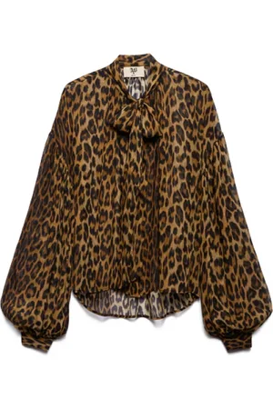 ANIYE BY Dames, Blouses & Shirts, Bruin, Maat: M