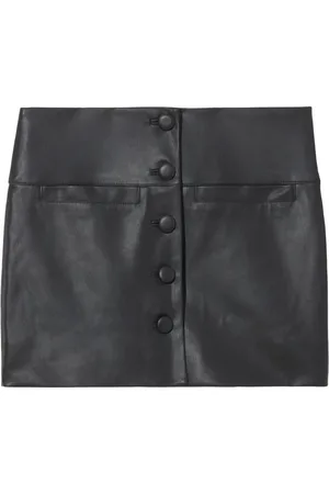 Proenza Schouler Dames, Rokken, Zwart, Maat: M Leer