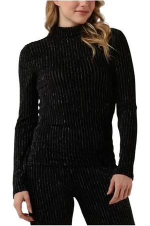 ANOTHER LABEL Dames, Tops, Zwart, Maat: XL Velours