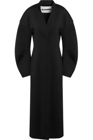Jil Sander Dames, Mantels, Zwart, Maat: S Wol