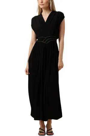 Louizon Dames, Jurken, Zwart, Maat: XS Viscose