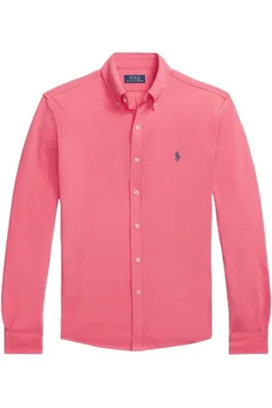Ralph Lauren Heren, Overhemden, Rood, Maat: XL Katoen