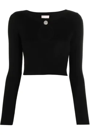 Liu Jo Dames, Tops, Zwart, Maat: M Viscose