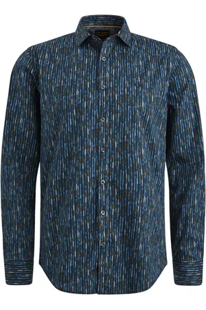 PME Legend™ Heren, Overhemden, Blauw, Maat: M Katoen