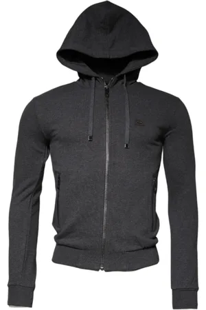 Dolce & Gabbana Heren, Sweatshirts & Hoodies, Grijs, Maat: S Katoen