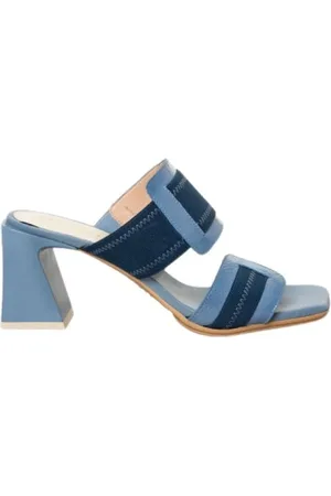 Hispanitas Dames, Schoenen, Blauw, Maat: 38 EU Leer