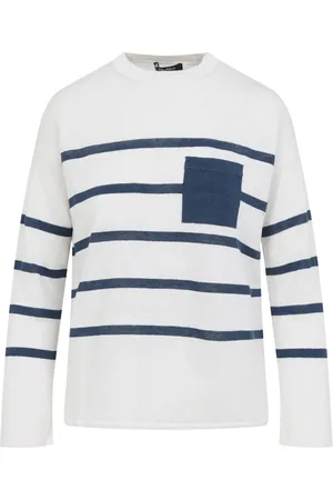 Max Mara Dames, Truien, Wit, Maat: S Linnen