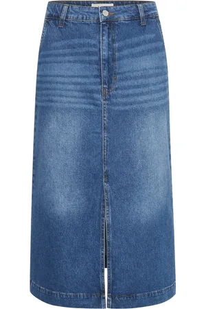 Part Two Dames, Rokken, Blauw, Maat: S Denim