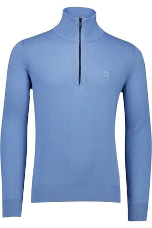 HUGO BOSS Heren, Truien, Blauw, Maat: XL Wol