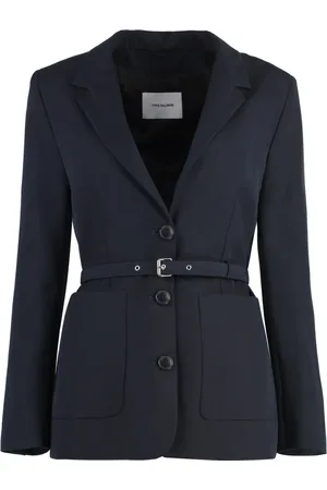 YVES SALOMON Dames, Jassen, Blauw, Maat: XS Wol