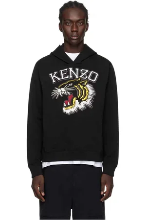 Kenzo Heren, Sweatshirts & Hoodies, Zwart, Maat: XL Katoen